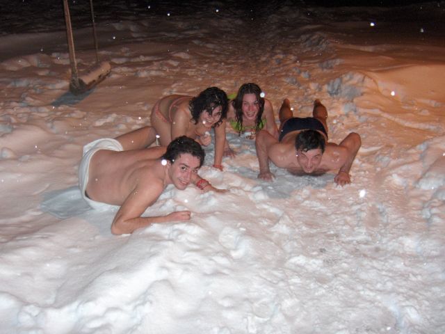 Ефекта на сауната :). При -18 C